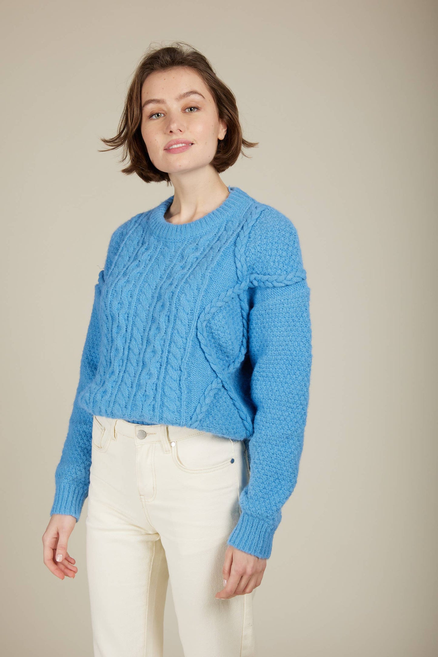 Andy & Lucy - POMME - Mohair cable sweater