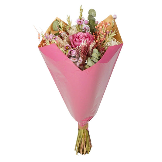 Wildflowers by Floriette Romantic Dried Bouquet with Rose