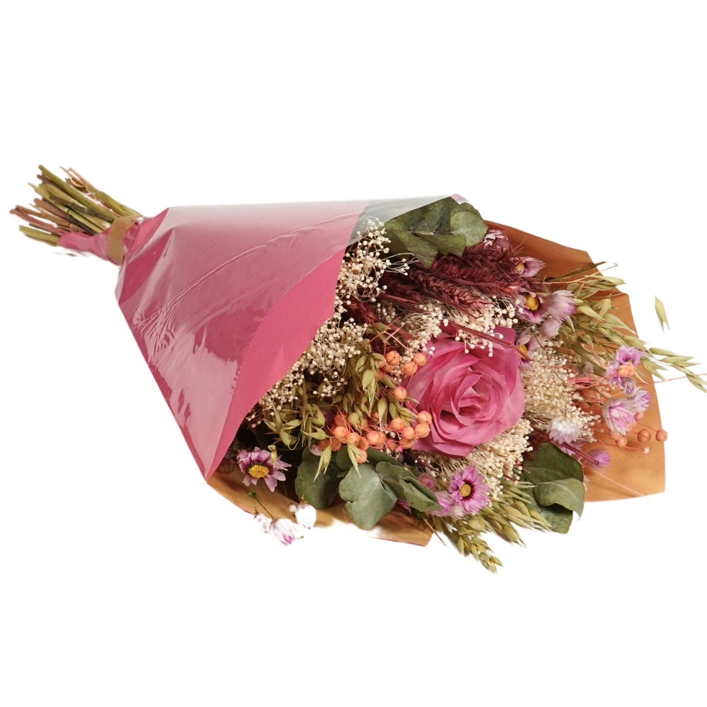 Wildflowers by Floriette Romantic Dried Bouquet with Rose