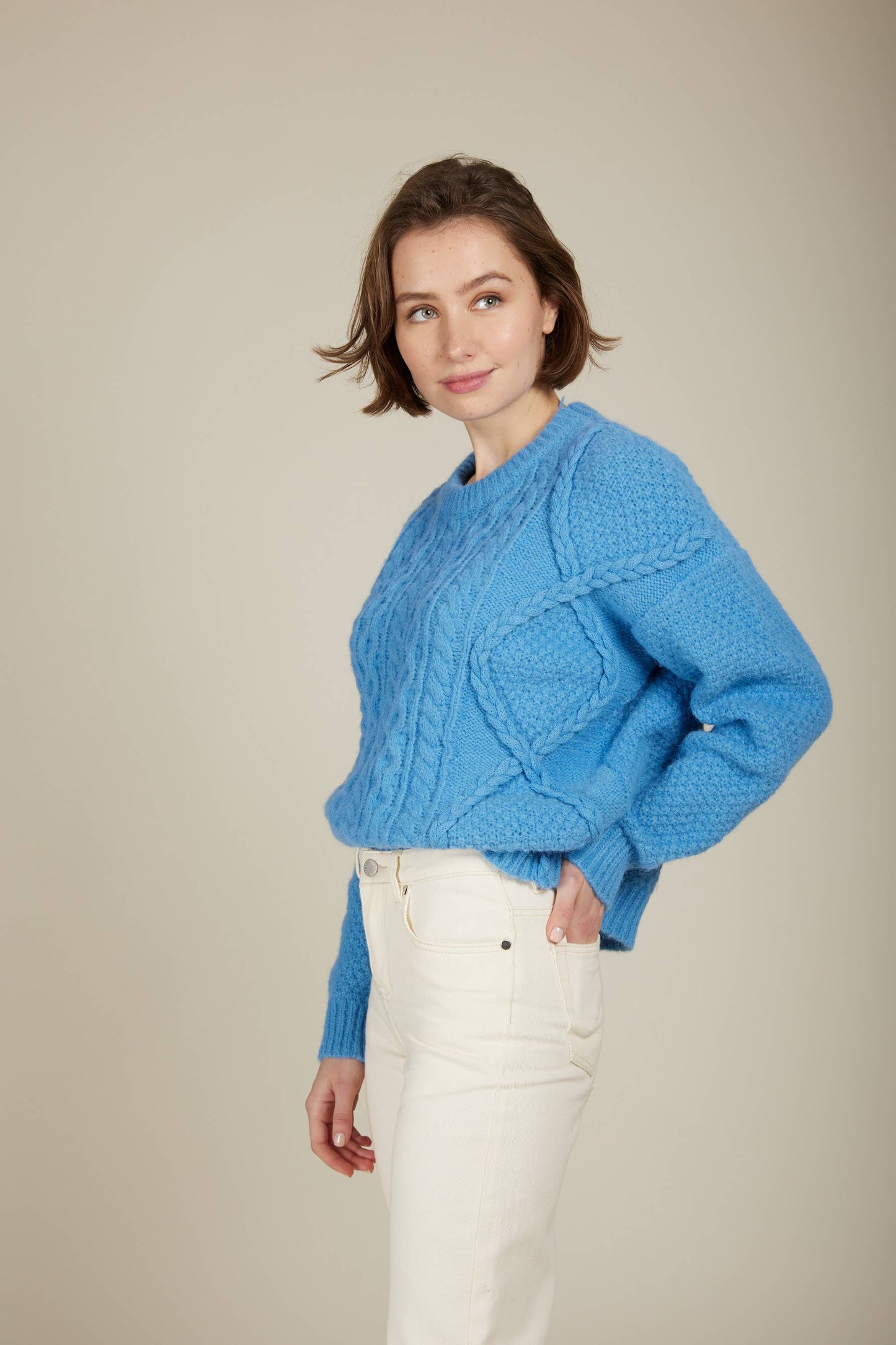 Andy & Lucy - POMME - Mohair cable sweater