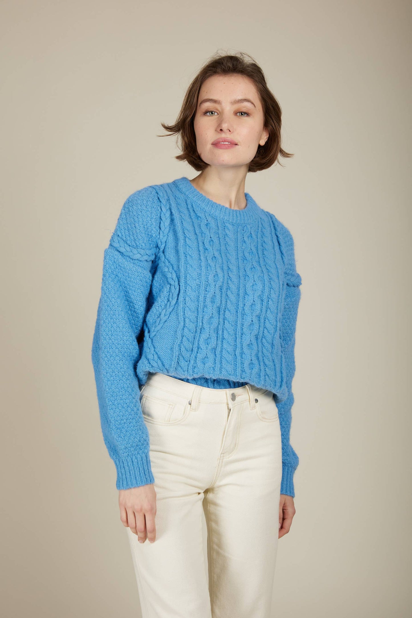 Andy & Lucy - POMME - Mohair cable sweater